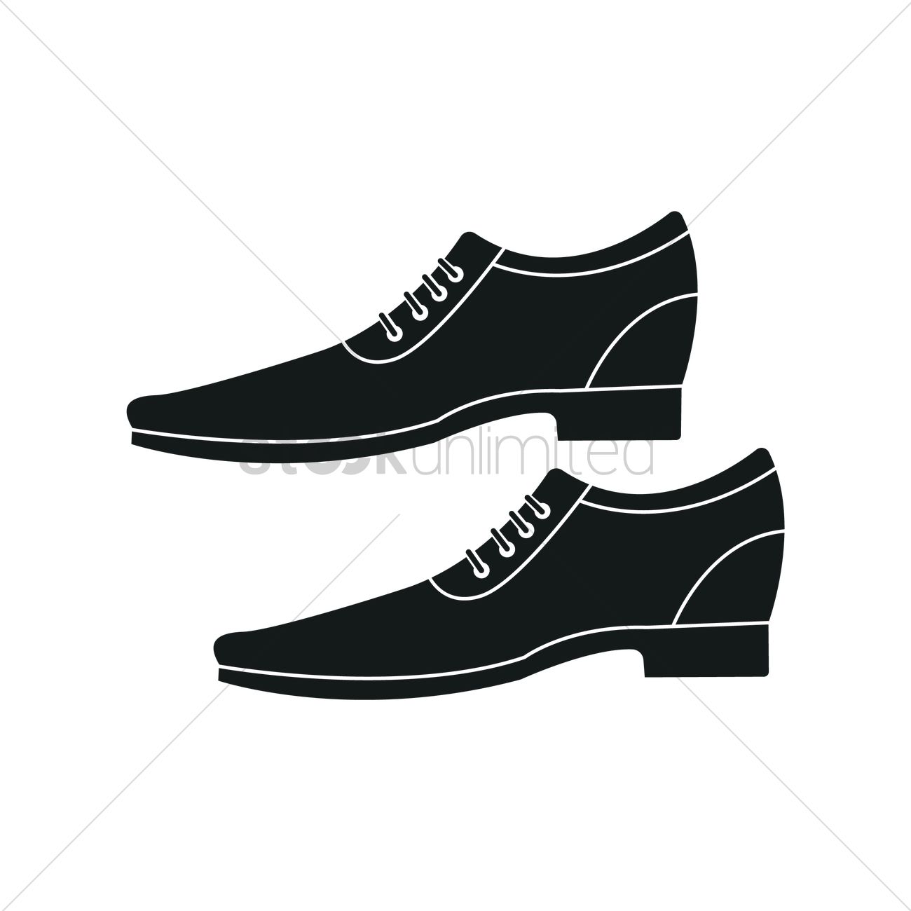 1300x1300 Leather Shoe Silhouette Vector Image