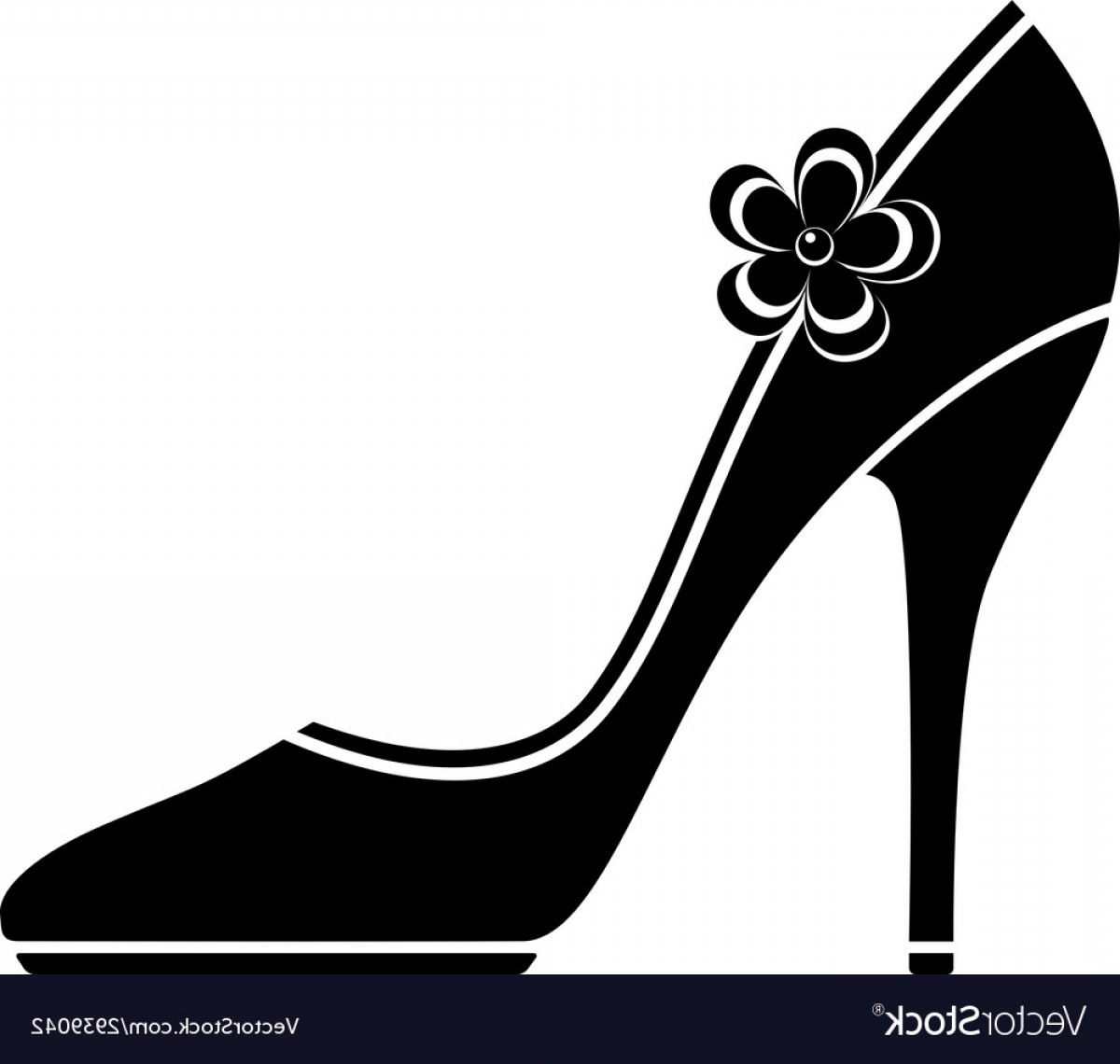 1200x1140 Silhouette Vector High Heel Handandbeak