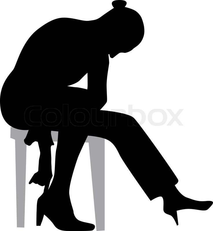 737x800 Women And Shoe Silhouette Vector Stock Vector Colourbox