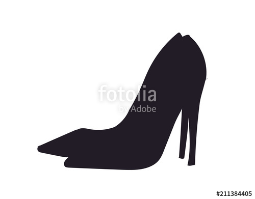 Shoe Silhouette Vector at Vectorified.com | Collection of Shoe ...