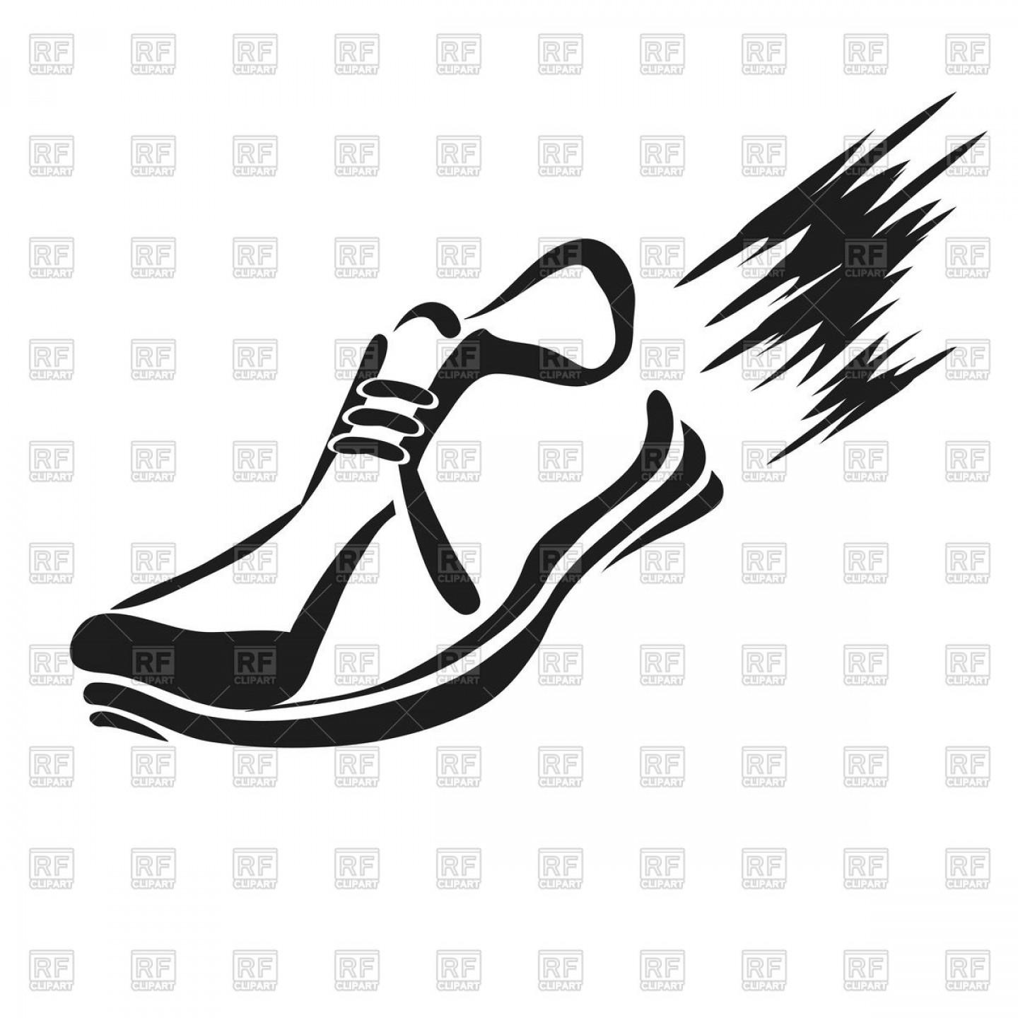 1440x1440 Best Free Running Shoe Silhouette Vector Library Vector Images