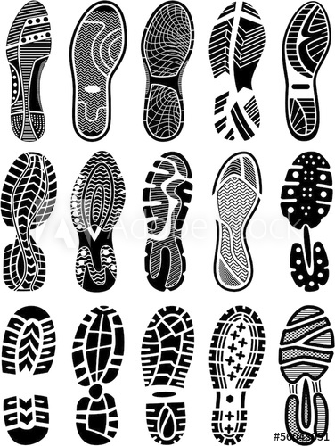 376x500 Shoe Soles Vector Silhouettes Collection