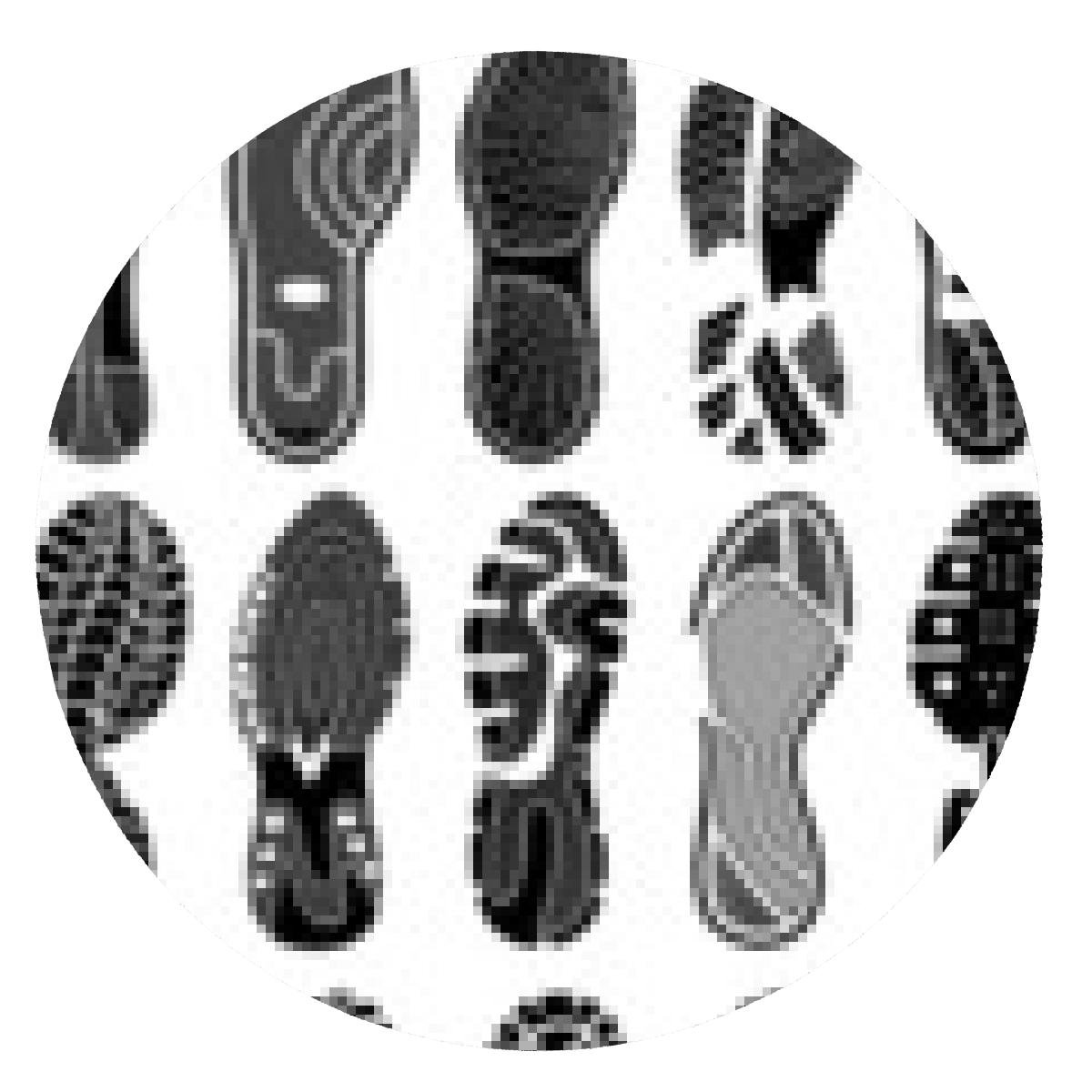 1200x1200 Shoe Soles Vector Silhouettes Collection Mousepad
