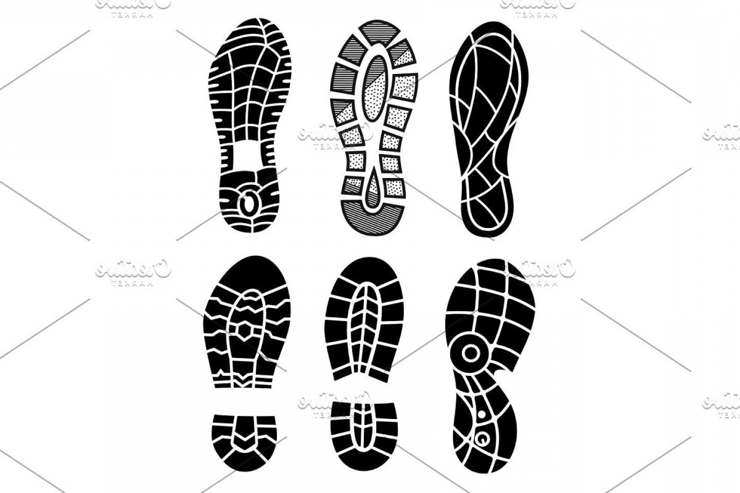 1440x960 Footprint Icons Isolated On White Background Cultracing