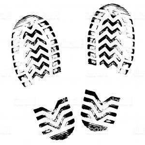 300x300 Footprint Silhouette Vector Shoe Soles Print Foot Print Tread