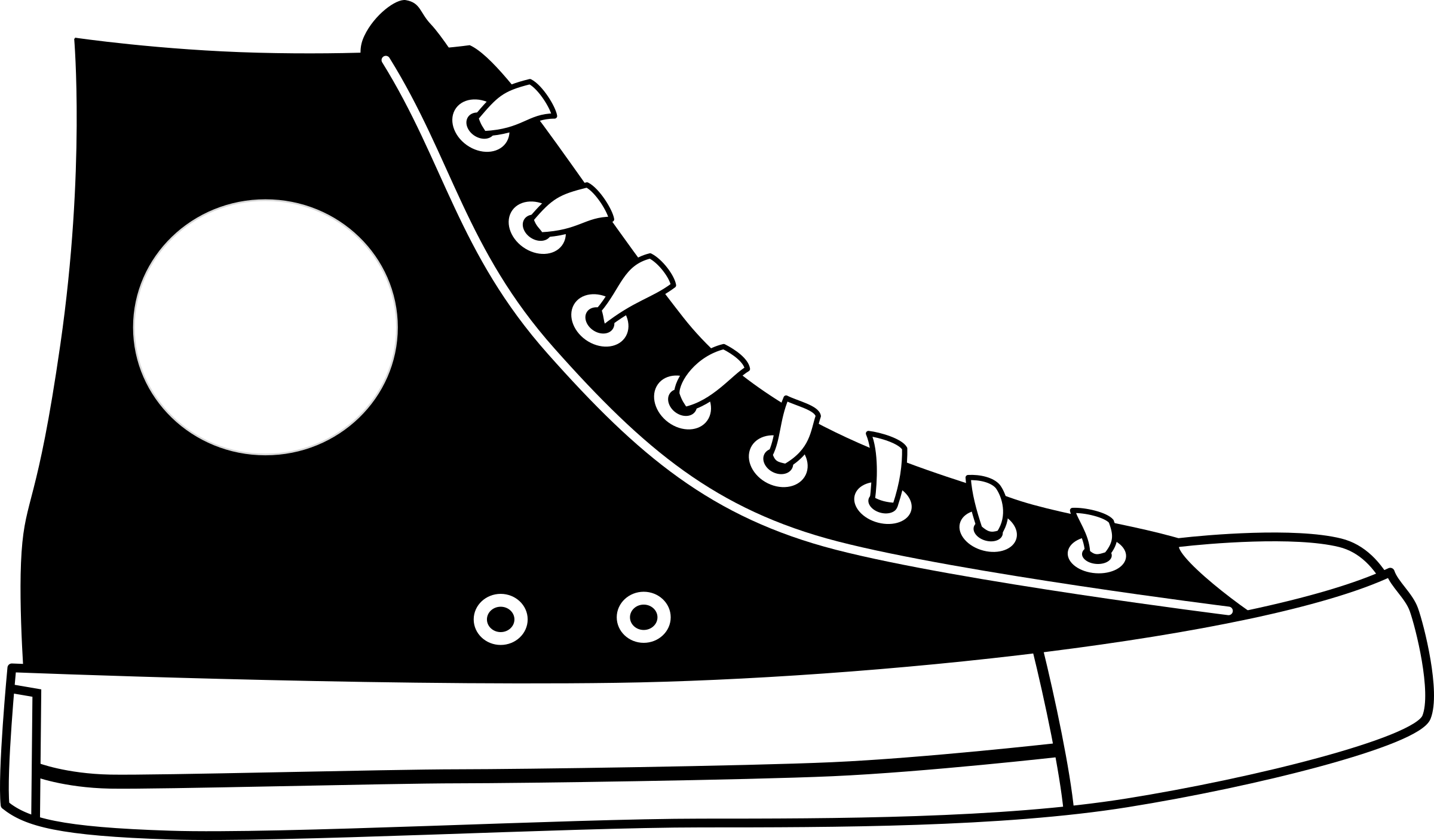 2400x1406 Shoe Vector Clipart Image