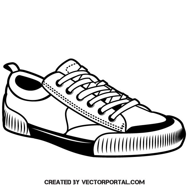 660x660 Sneaker Shoe Vector Clip Art Fashion Free Vectors