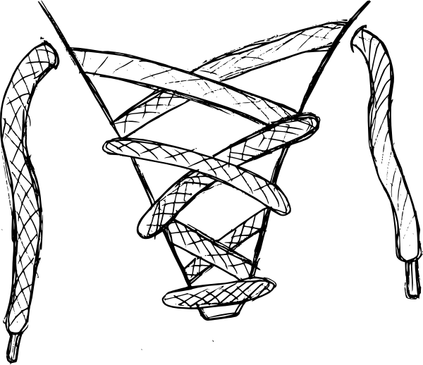 600x518 Lineart Clipart Shoelace For Free Download And Use Images