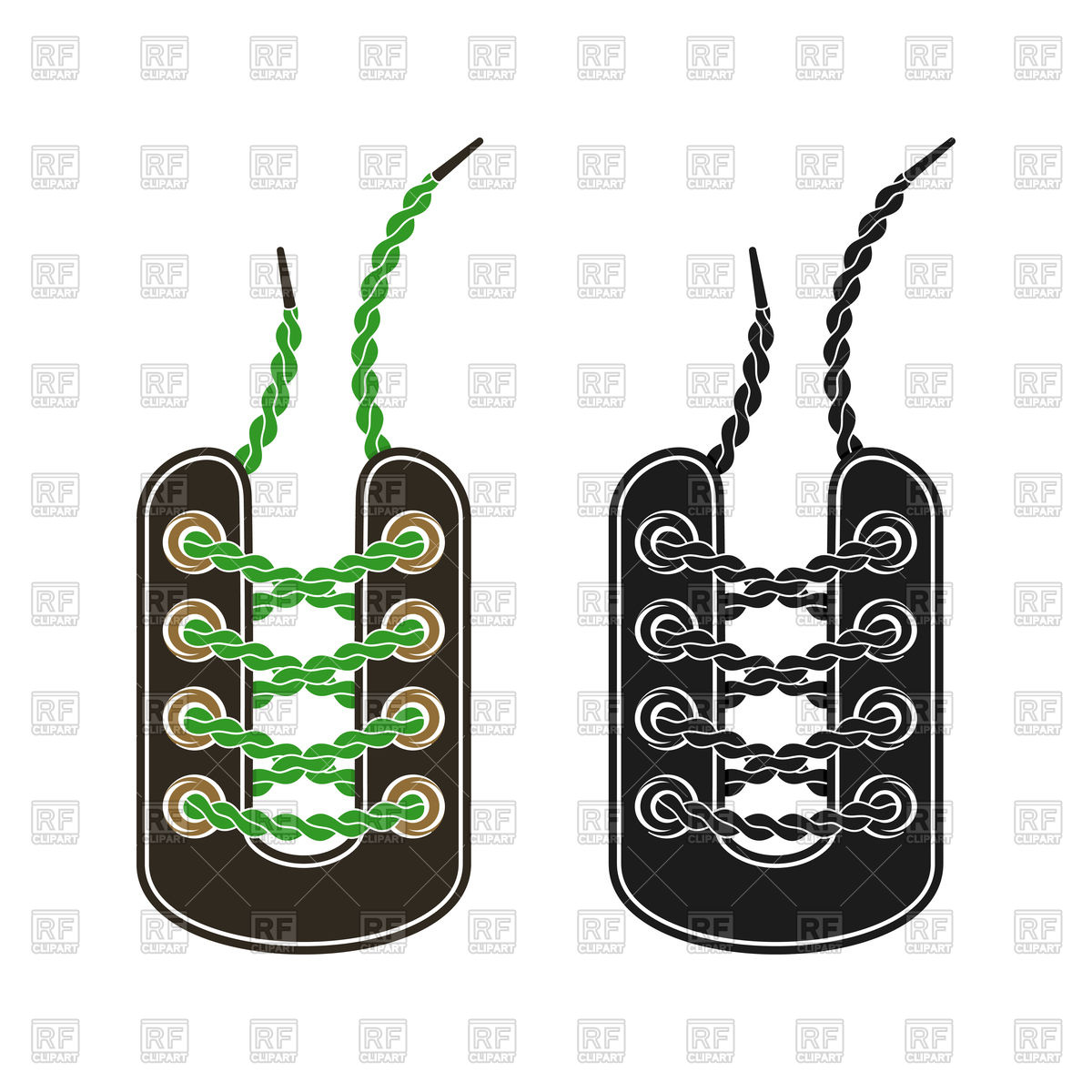 1200x1200 Shoelaces Vector Image Of Objects Silanti
