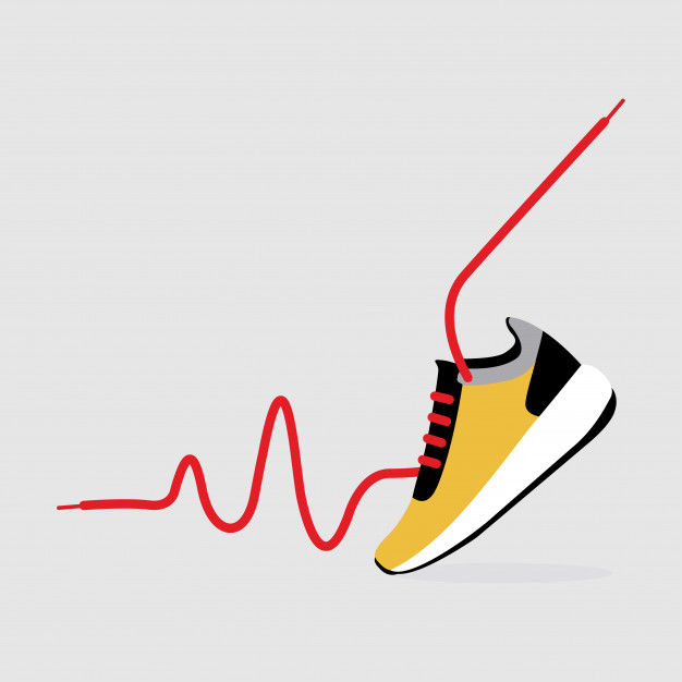 626x626 Running Shoes Vector Vector Premium Download