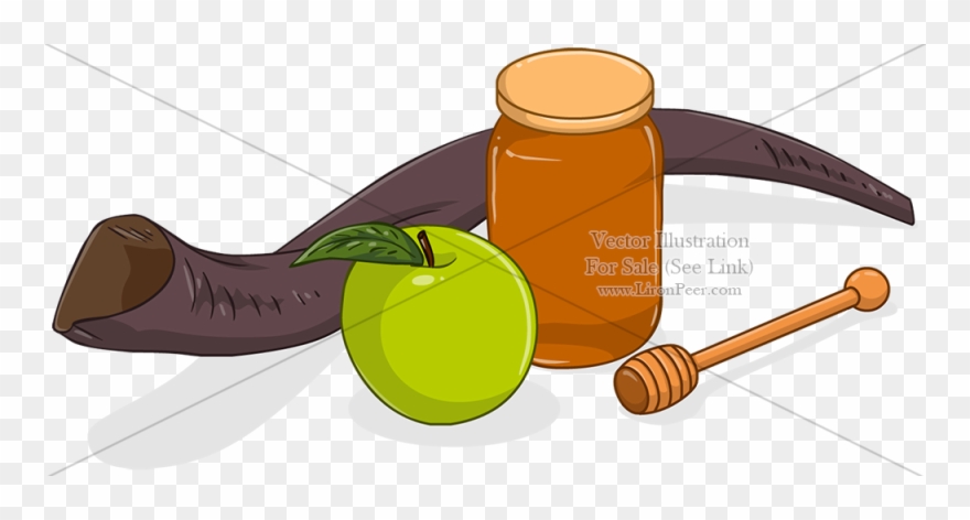 880x472 Shofar Vector Stock Clipart