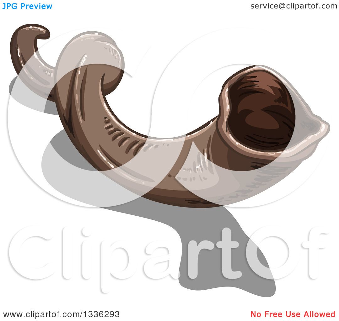 1080x1024 Clipart Of A Jewish Yom Kippur Shofar Horn