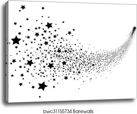 453x379 Abstract Black Falling Star Vector