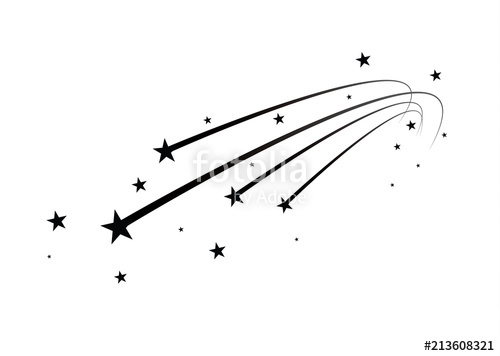 500x356 Abstract Falling Star Vector