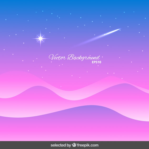 626x626 Wavy Background With Shooting Star Vector Free Download
