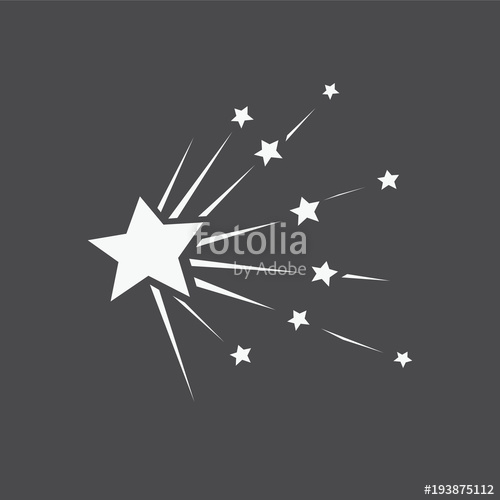 500x500 Falling Stars Vector Set With Different Tails Shooting Star