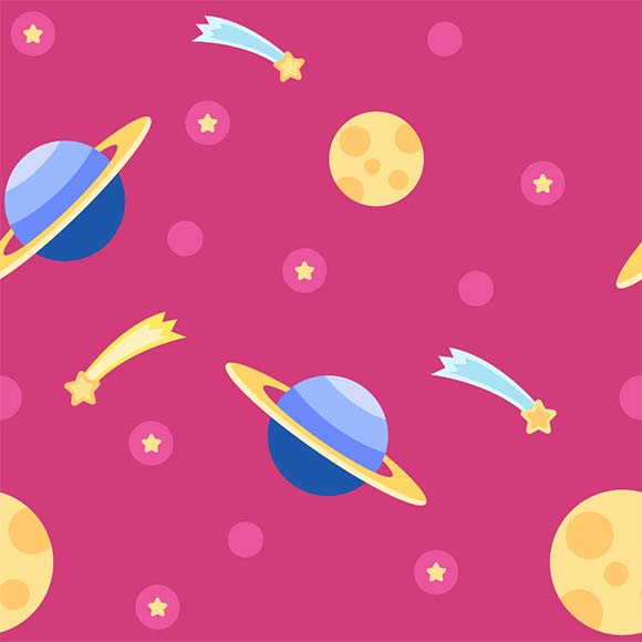 580x580 Moon And Shooting Stars Vector Background Images Free Download