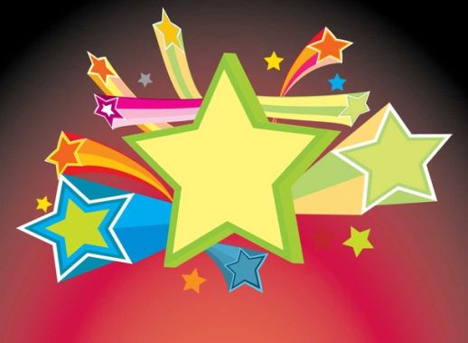 518x379 Shooting Stars Vector