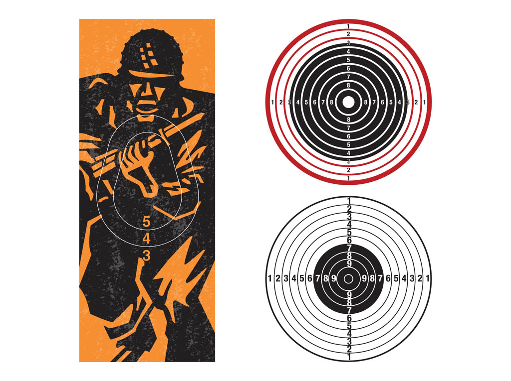1024x765 Shooting Targets Graphics Vector Art Graphics