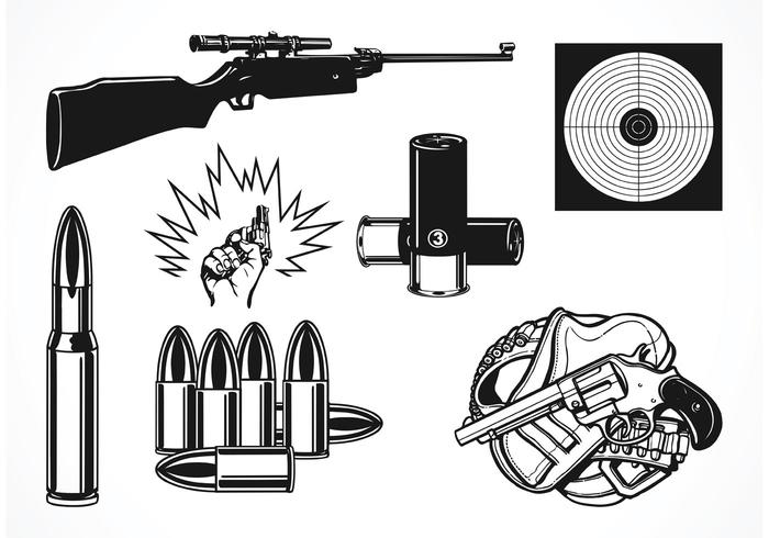 700x490 Free Vector Shooting Set