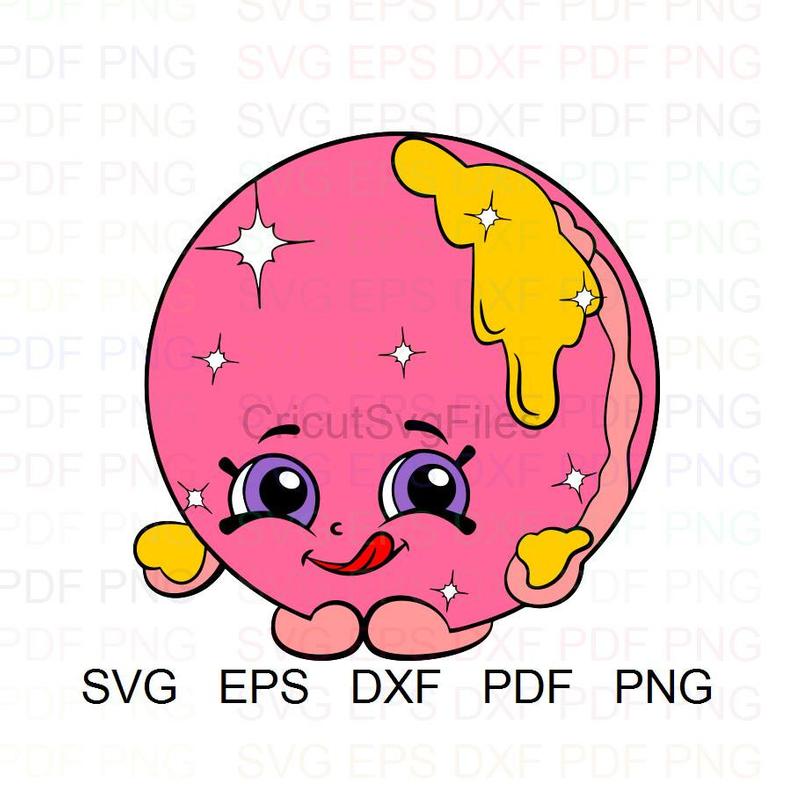 794x794 Donna Donut Shopkins Vector Clipart Dxf Pdf Png Etsy