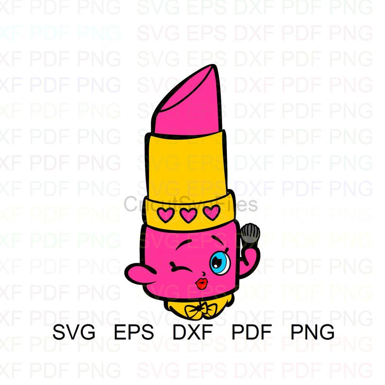 794x794 Lippy Lips Shopkins Vector Clipart Dxf Pdf Png Etsy