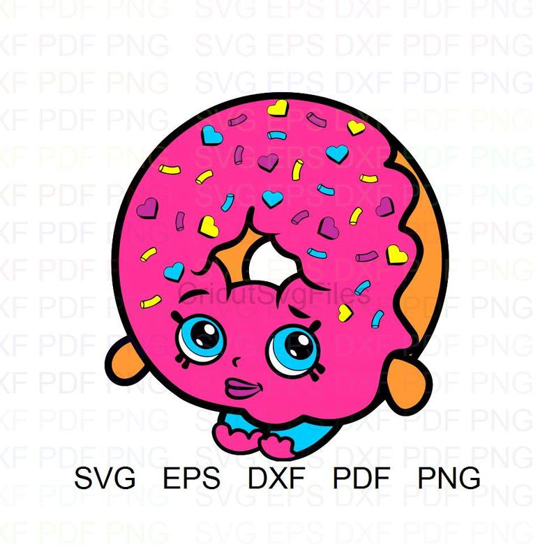 794x794 Dlish Donut Shopkins Vector Clipart Dxf Pdf Png Etsy