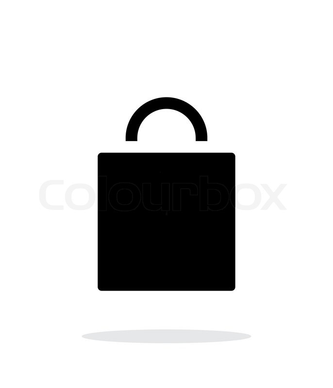 Shopping Bag Simple Icon On White Stock Vector Colourbox 686x800 Shopping Bag Simple Icon On White Stock Vector Colourbox