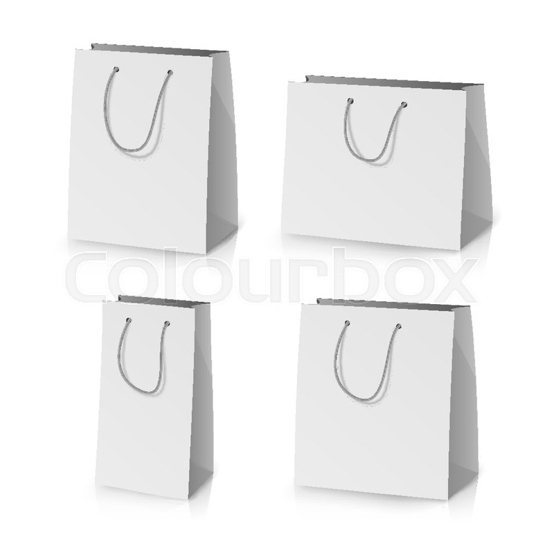 Blank Paper Bag Template Vector Stock Vector Colourbox 800x800 Blank Paper Bag Template Vector Stock Vector Colourbox