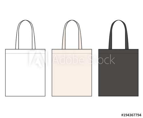 Eco Bag Fashion Flat Technical Drawing Template 500x413 Eco Bag Fashion Flat Technical Drawing Template