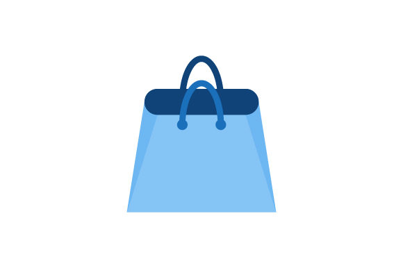 580x386 Shopping Bag Vector Logo Graphic