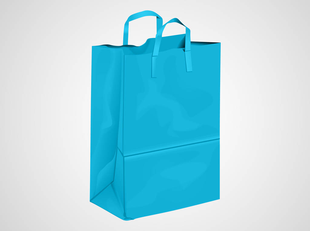 1024x765 Blue Shopping Bag Vector Art Graphics