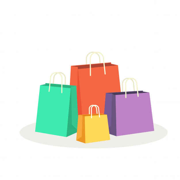 626x626 Colorful Shopping Bags Vector Illustration Vector Premium Download