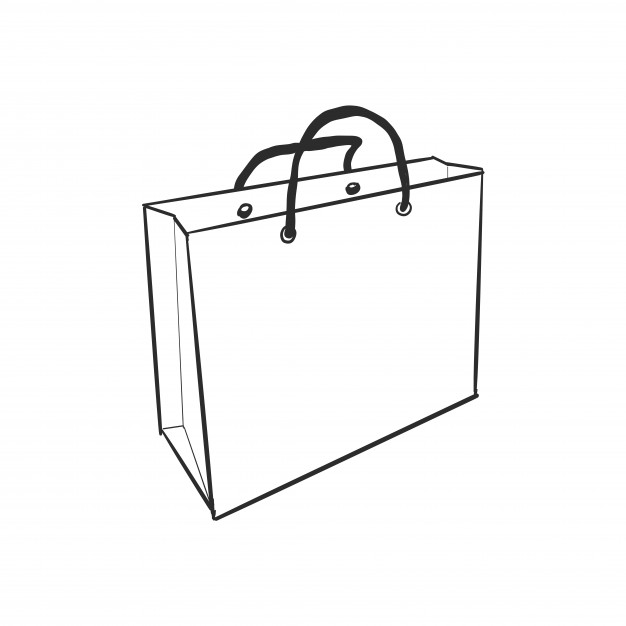 626x626 Doodle Shopping Bag Vector Free Download