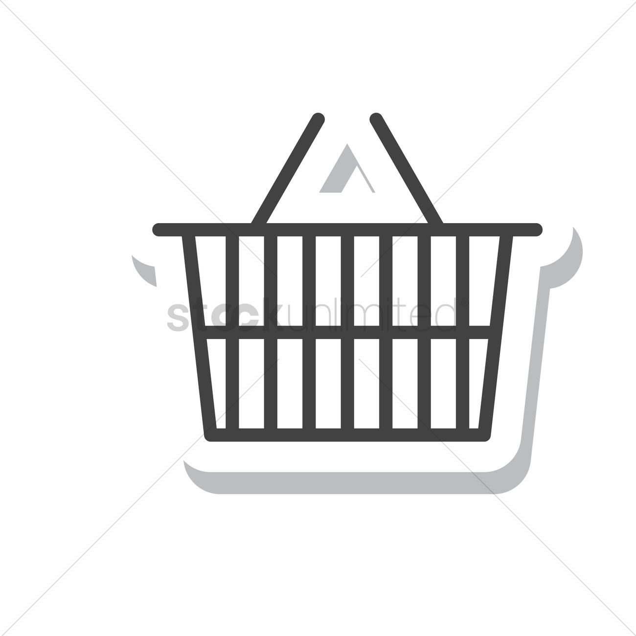 1300x1300 Free A Shopping Basket Vector Image