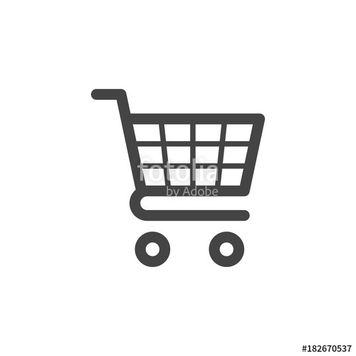 500x500 Shopping Cart Icon Vector Stock Image And Royalty Free Vector