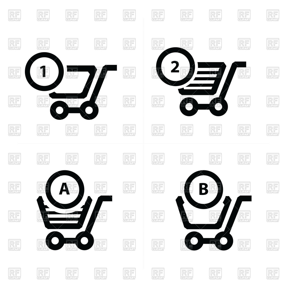 1200x1200 Shopping Cart Icons And Bubble Talk Vector Image Of Icons
