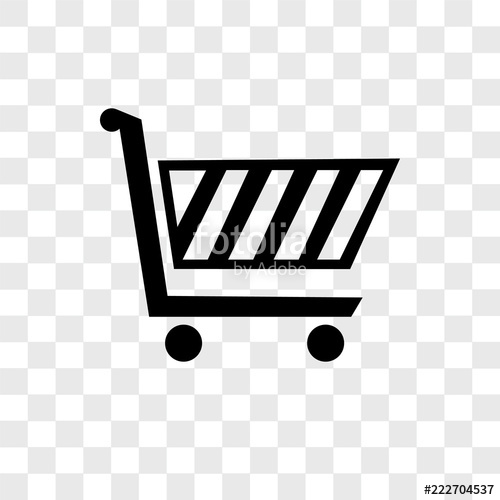 500x500 Shopping Cart Icons Isolated On Transparent Background Modern