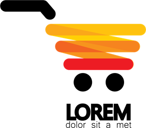 300x263 Modern Shopping Cart Logo Vector