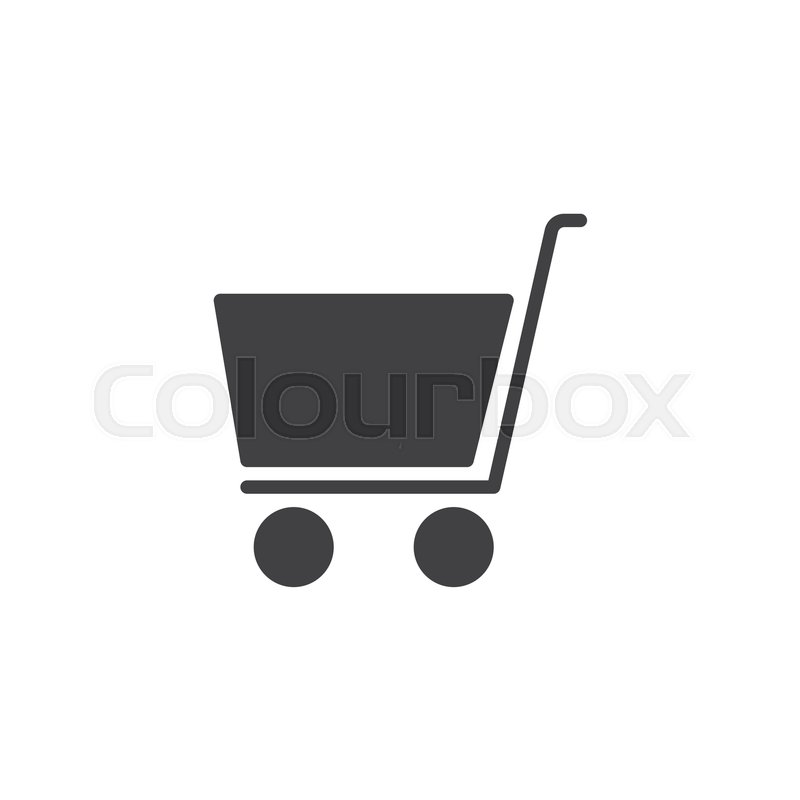 800x800 Shopping Cart Vector Icon Filled Flat Stock Vector Colourbox