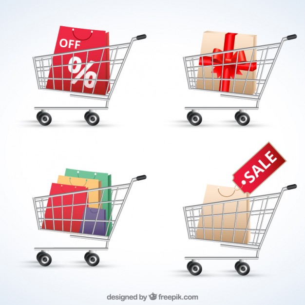 626x626 Shopping Carts Vector Free Download
