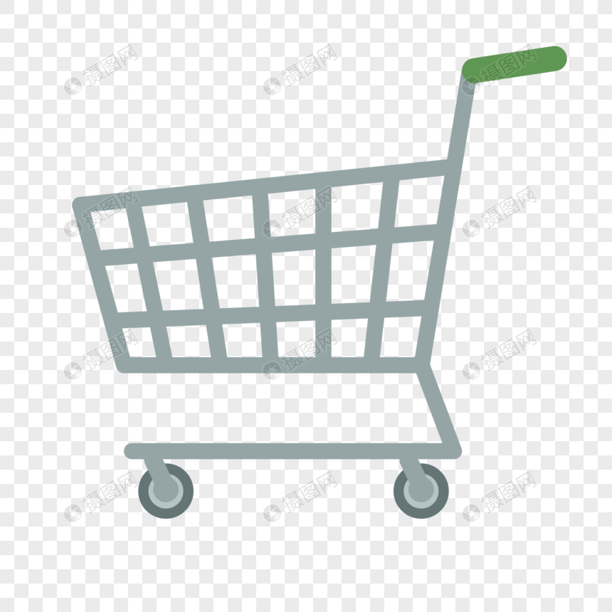 860x860 Supermarket Empty Shopping Cart Vector Png Image Picture Free