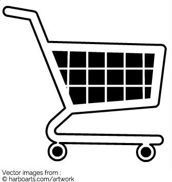 335x355 Download White Shopping Cart