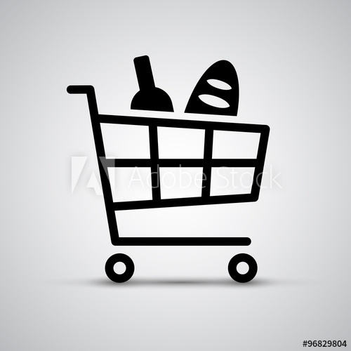 500x500 Full Shopping Cart Vector Icon
