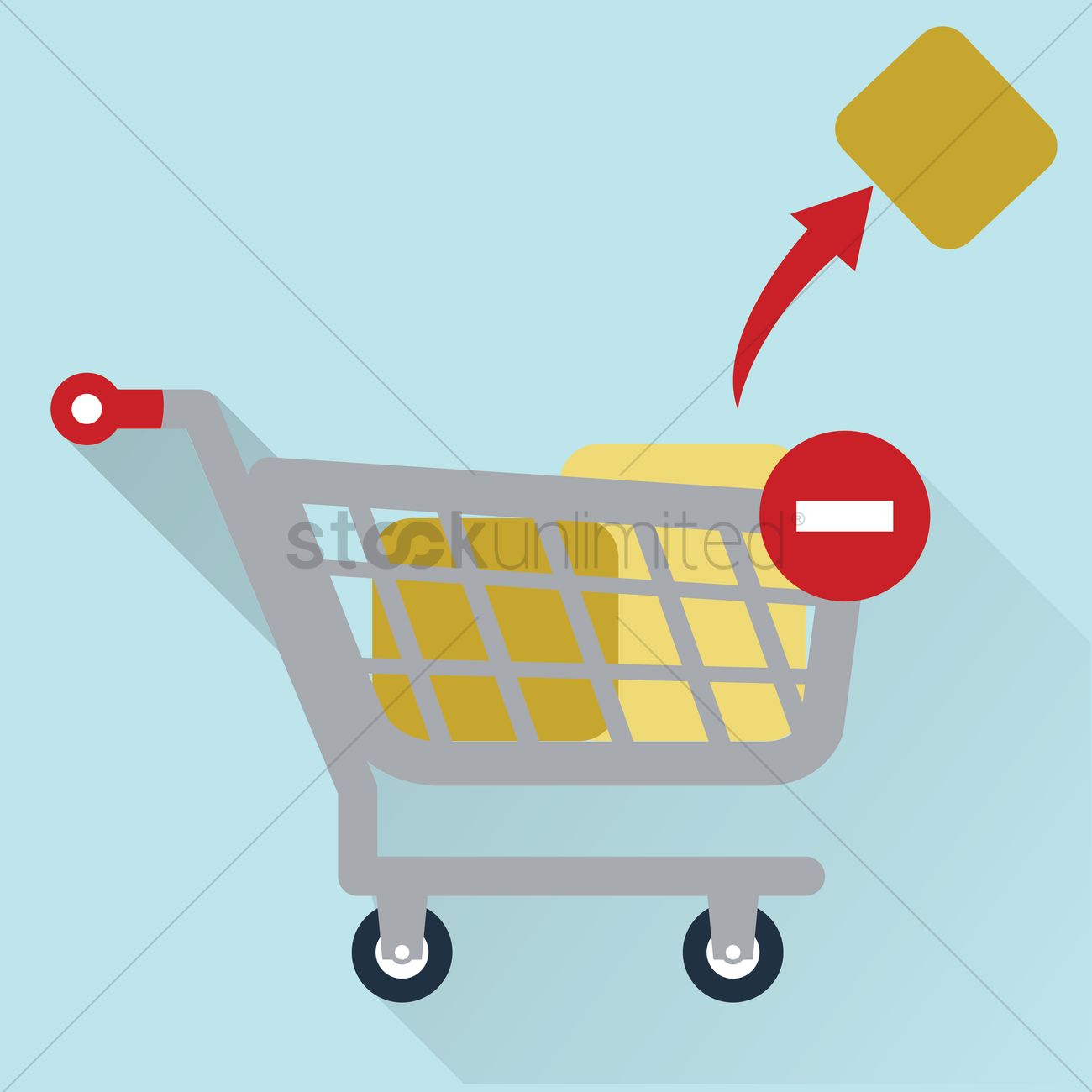 1300x1300 Free Removing Items From A Shopping Cart Vector Image