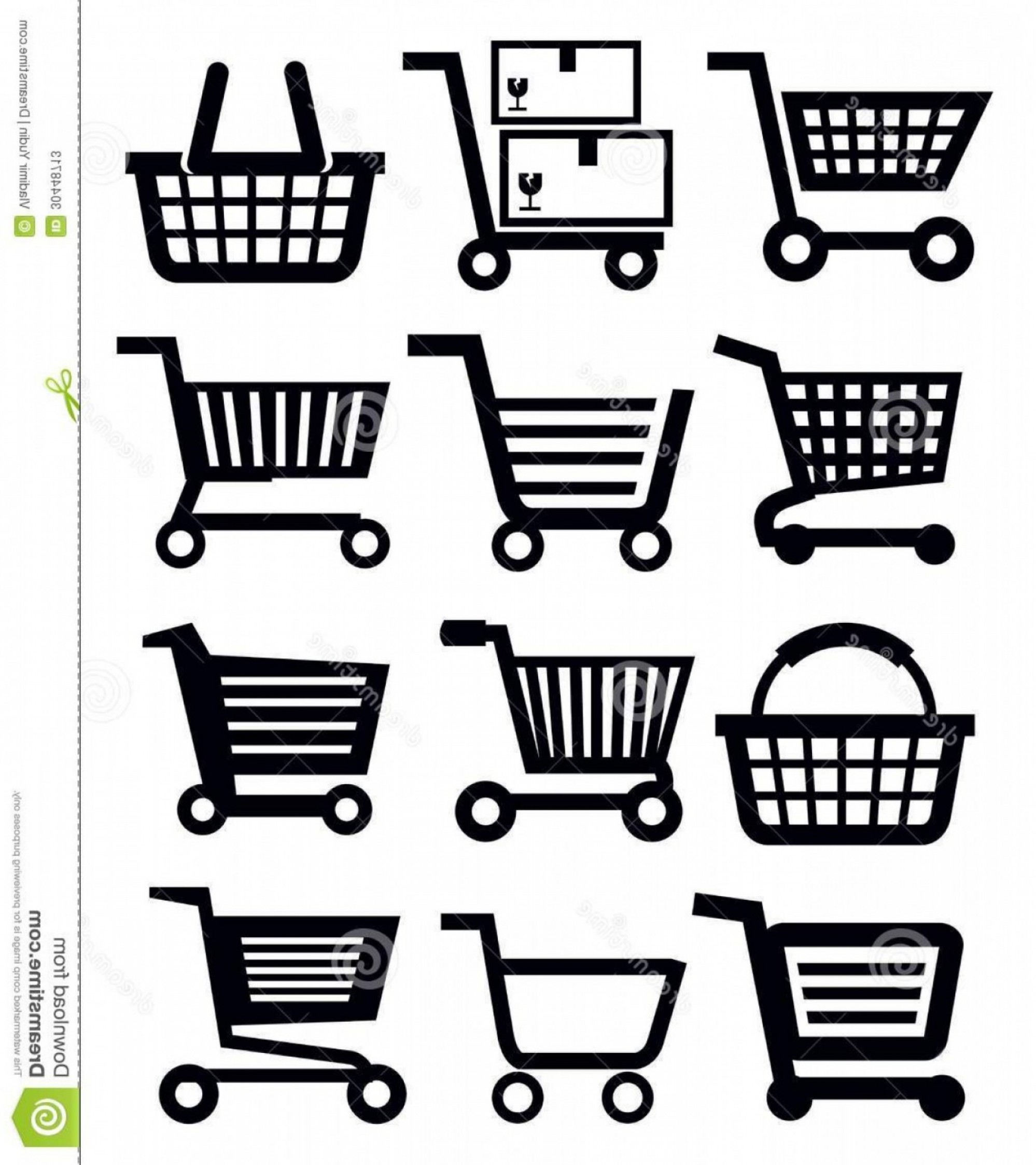 1998x2246 Stock Photos Shopping Cart Vector Black Icon Set White Free