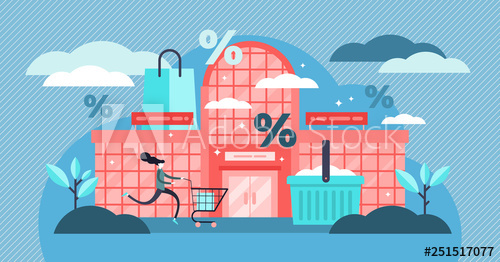 Shopping Mall Vector Illustration Flat Tiny Persons Discount Buy 500x262 Shopping Mall Vector Illustration Flat Tiny Persons Discount Buy