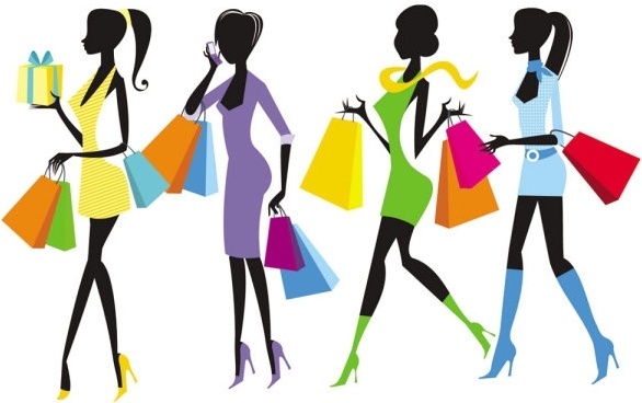 586x368 Shopping Silhouette Free Vector Download