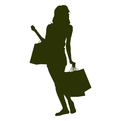512x512 Woman Shopping Silhouette