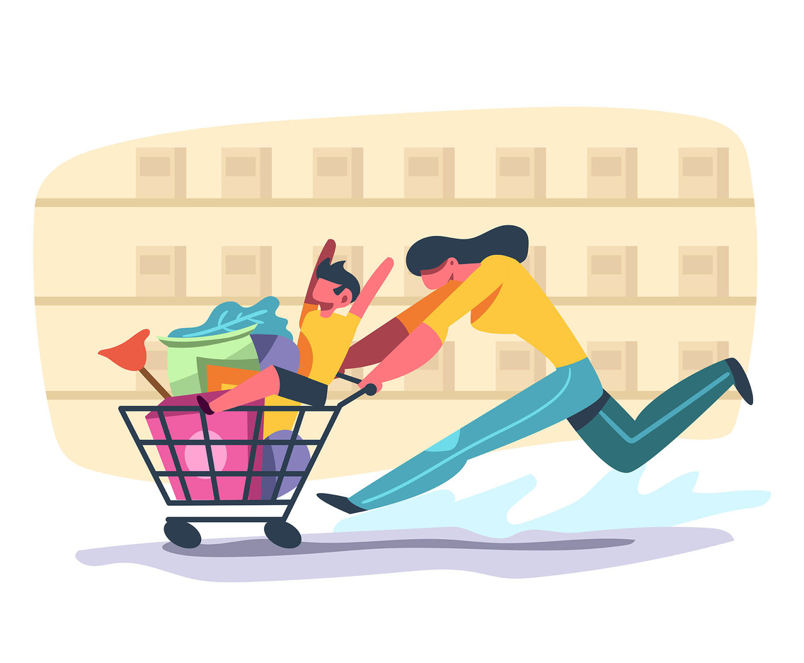 Grocery Shopping Vector Art Graphics 1136x936 Grocery Shopping Vector Art Graphics